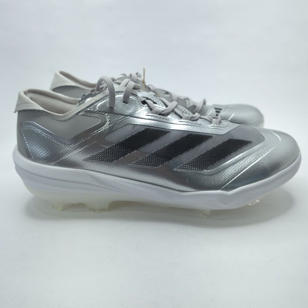 Adidas Adizero Impact TPU Baseball Cleats Men Size 11.5 Silver Metallic JS3049